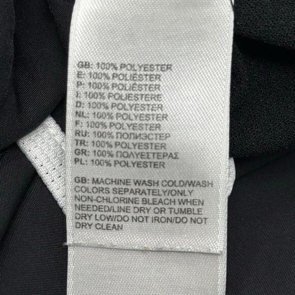 The North Face Women’s Black Running Shorts L w/ White Trim & Built-In Liner - Picture 7 of 8